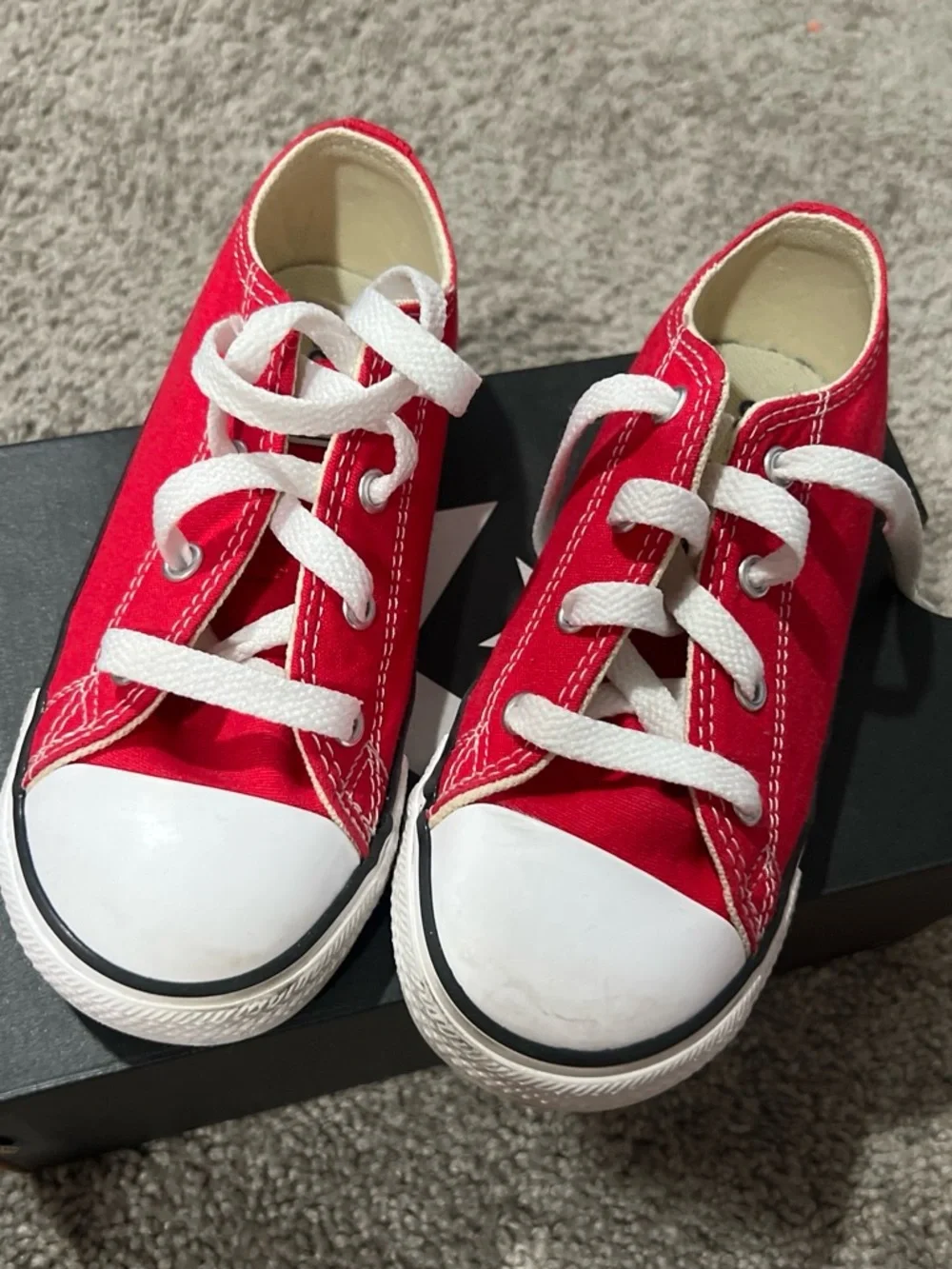 Kids Red Converse - Low